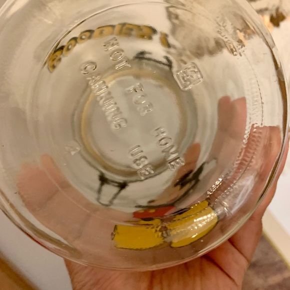 Vintage Mickey Mouse Anchor Hocking Glass Goodie Jar - Picture 5 of 8